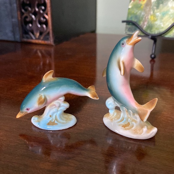 Vintage Other - Vintage Dolphins Figurines